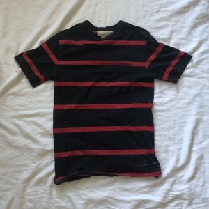 Retro Striped Shirt with Pocket